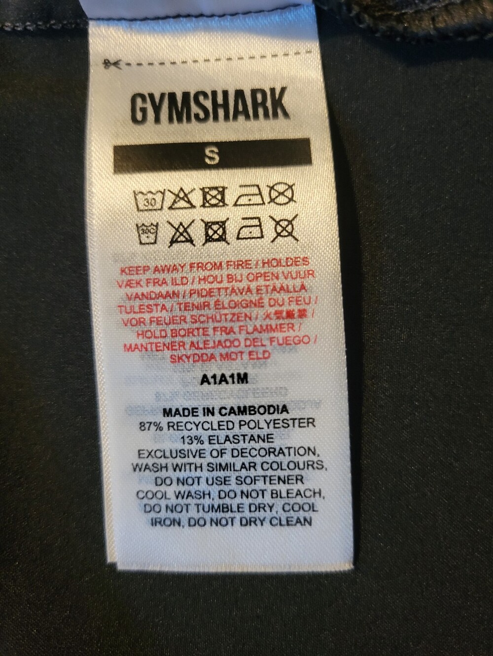 Gymshark Arrival Woven Full Zip Jacket Black Mock Neck Size Small - Picture 10 of 10